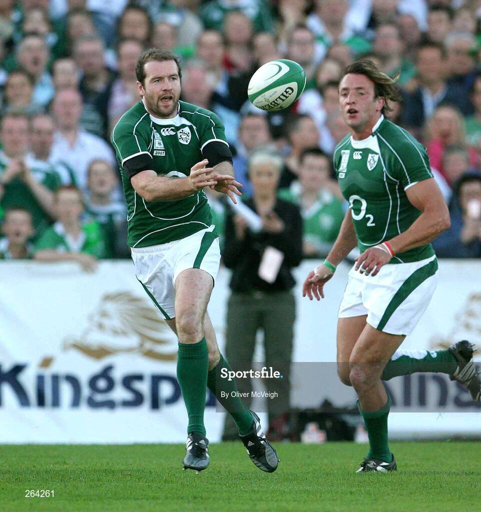 24 August 2007; Geordan Murphy, Ireland. Rugby World Cup Warm-Up Game, Ireland v Italy, Ravenhill Park, Belfast, Co. Antrim. Picture credit: Oliver McVeigh / SPORTSFILE