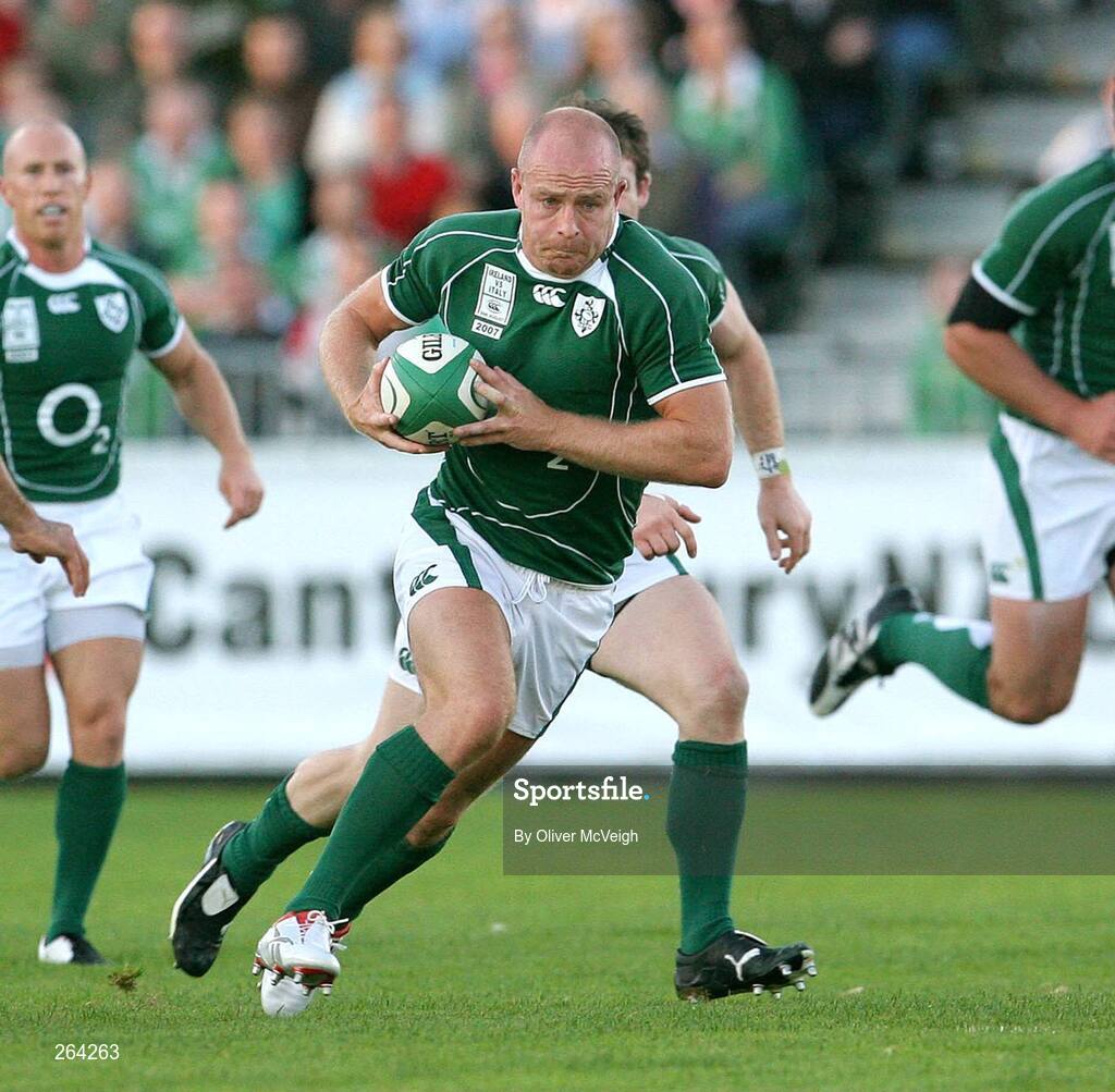 24 August 2007; Denis Hickie, Ireland. Rugby World Cup Warm-Up Game, Ireland v Italy, Ravenhill Park, Belfast, Co. Antrim. Picture credit: Oliver McVeigh / SPORTSFILE
