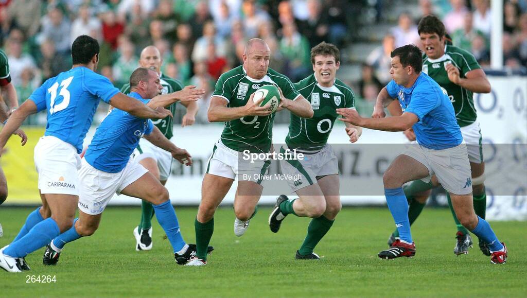24 August 2007; Denis Hickie, Ireland. Rugby World Cup Warm-Up Game, Ireland v Italy, Ravenhill Park, Belfast, Co. Antrim. Picture credit: Oliver McVeigh / SPORTSFILE