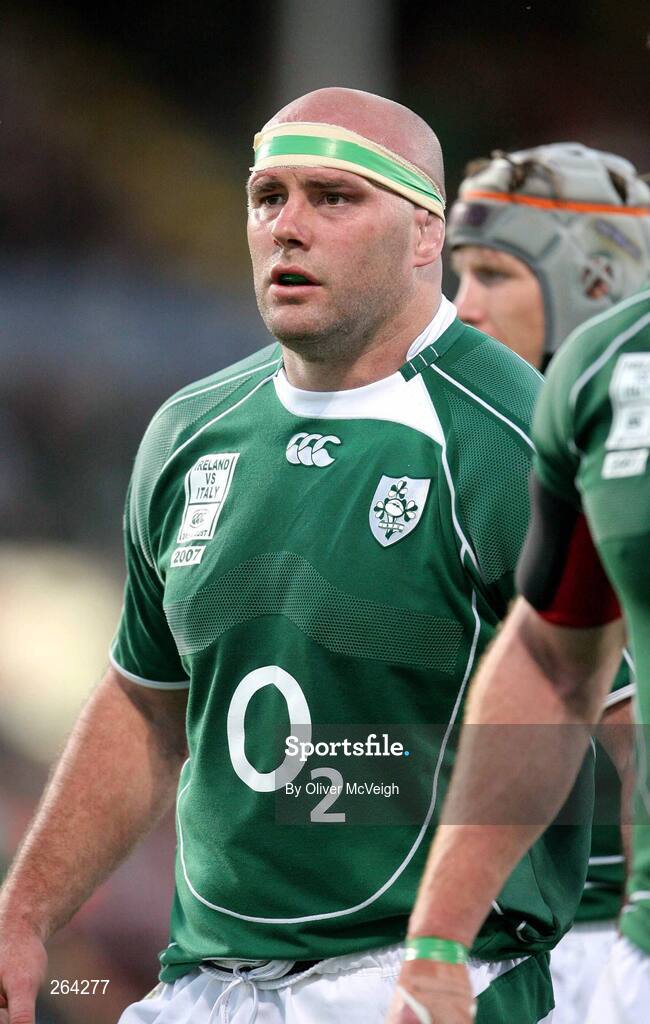 24 August 2007; John Hayes, Ireland. Rugby World Cup Warm-Up Game, Ireland v Italy, Ravenhill Park, Belfast, Co. Antrim. Picture credit: Oliver McVeigh / SPORTSFILE
