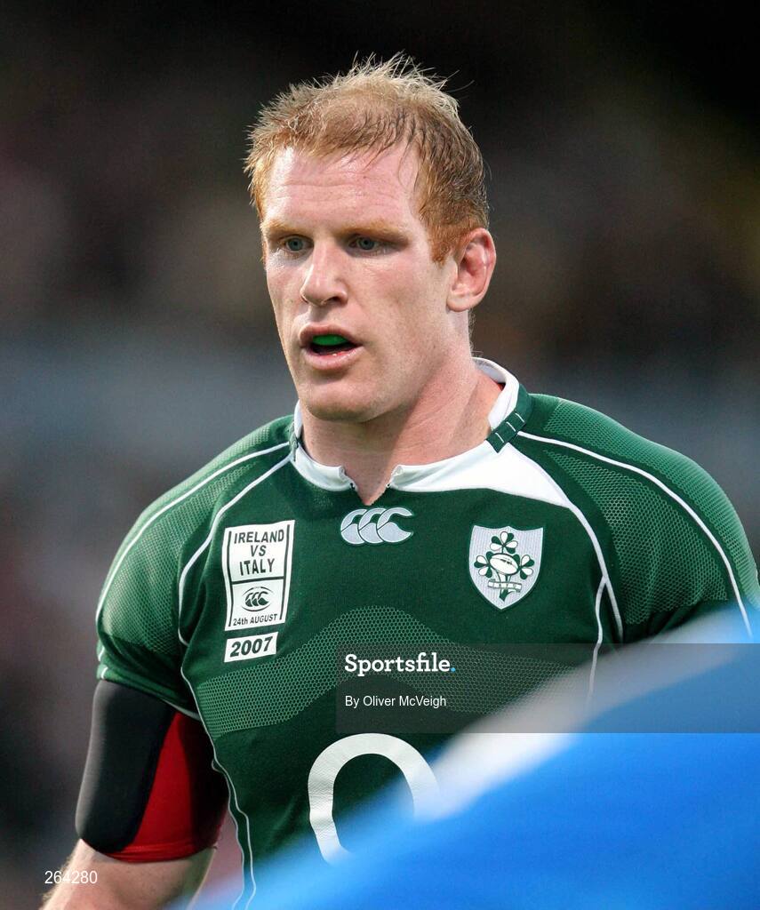 24 August 2007; Paul O'Connell, Ireland. Rugby World Cup Warm-Up Game, Ireland v Italy, Ravenhill Park, Belfast, Co. Antrim. Picture credit: Oliver McVeigh / SPORTSFILE
