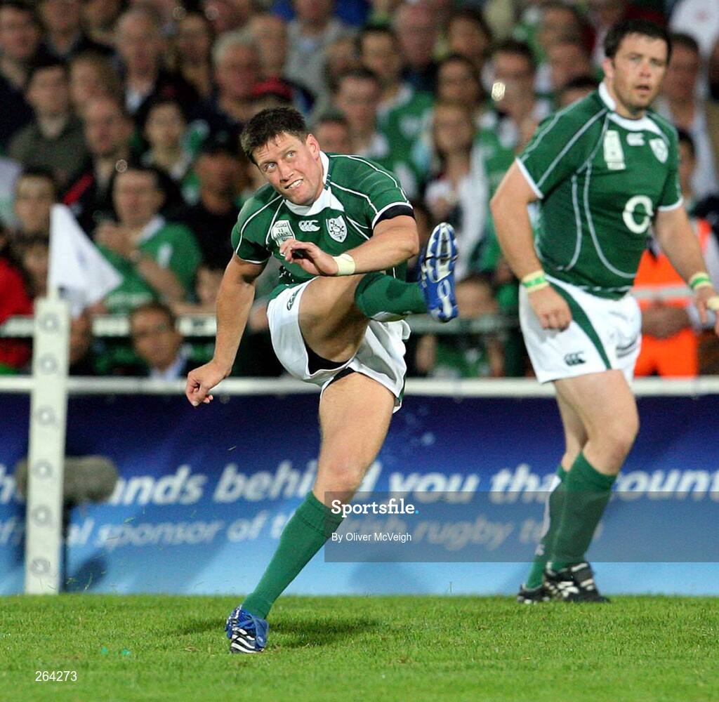 24 August 2007; Ronan O'Gara, Ireland. Rugby World Cup Warm-Up Game, Ireland v Italy, Ravenhill Park, Belfast, Co. Antrim. Picture credit: Oliver McVeigh / SPORTSFILE
