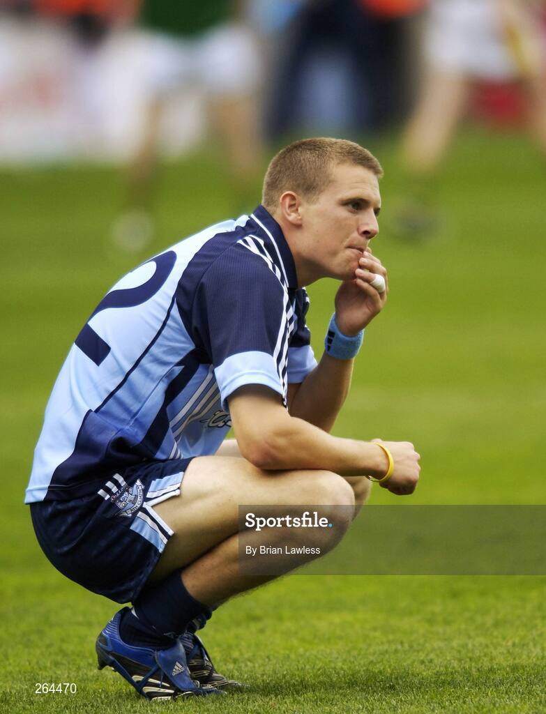 26 August 2007; Dublin's Tomas Quinn after the final whistle. Bank of Ireland All-Ireland Senior Football Championship Semi Final, Dublin v Kerry, Croke Park, Dublin. Picture credit: Brian Lawless / SPORTSFILE