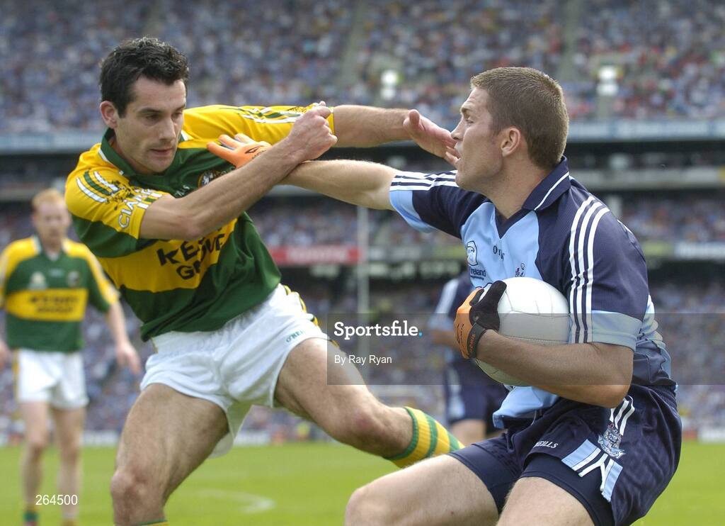 26 August 2007; Conal Keaney, Dublin, in action against Tom O'Sullivan, Kerry. Bank of Ireland All-Ireland Senior Football Championship Semi Final, Dublin v Kerry, Croke Park, Dublin. Picture credit: Ray Ryan / SPORTSFILE