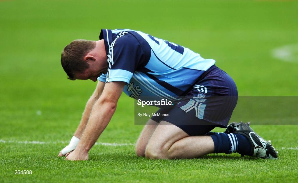 26 August 2007; Dublin's Darren Magee at the end of the game. Bank of Ireland All-Ireland Senior Football Championship Semi Final, Dublin v Kerry, Croke Park, Dublin. Picture credit: Ray McManus / SPORTSFILE