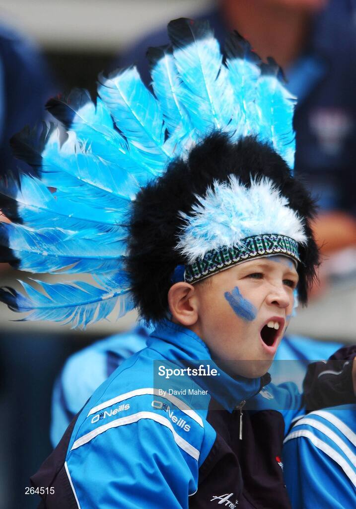 26 August 2007; A Dublin supporter watches on during the closing stages of the game. Bank of Ireland All-Ireland Senior Football Championship Semi Final, Dublin v Kerry, Croke Park, Dublin. Picture credit: David Maher / SPORTSFILE