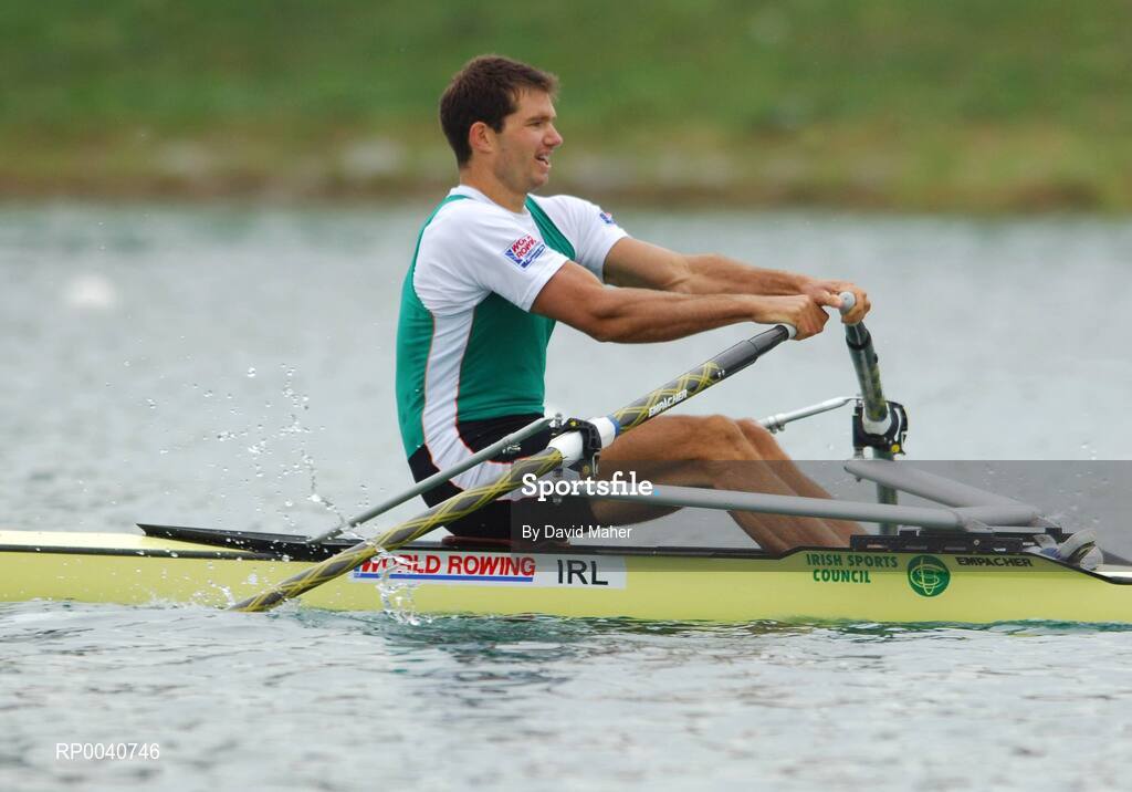 31 August 2007; Sean Jacob, Ireland, in action during the Men's Heavyweight Single Sculls C Final, at the 2007 World Rowing Championships, Oberschleissheim, Munich, Germany. Picture credit: David Maher / SPORTSFILE