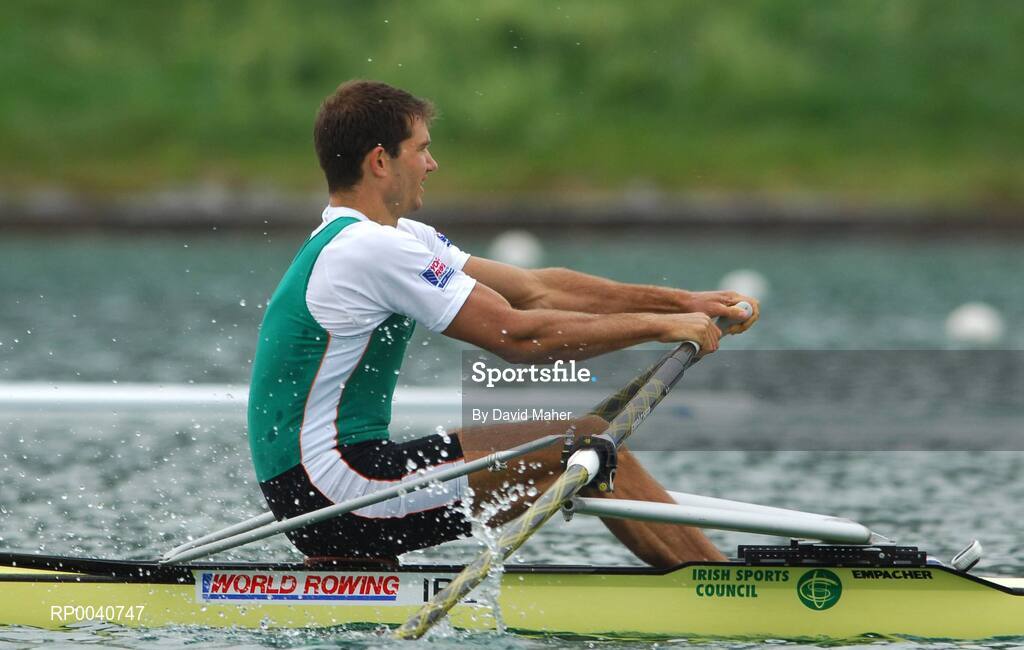 31 August 2007; Sean Jacob, Ireland, in action during the Men's Heavyweight Single Sculls C Final, at the 2007 World Rowing Championships, Oberschleissheim, Munich, Germany. Picture credit: David Maher / SPORTSFILE