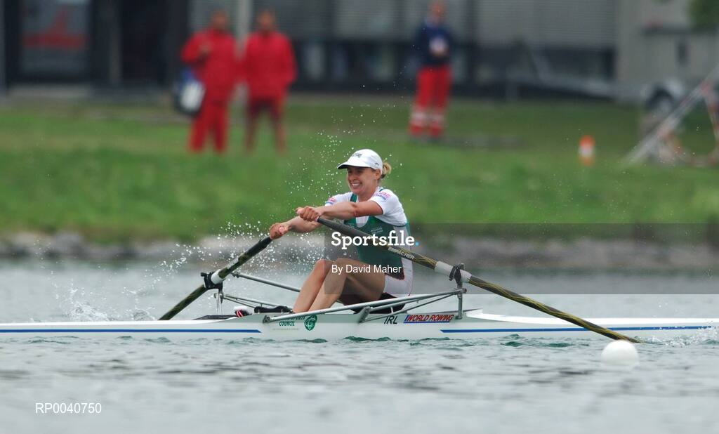31 August 2007; Orla Duddy, Ireland, in action during the Lightweight Women's Single Sculls C Final, at the 2007 World Rowing Championships, Oberschleissheim, Munich, Germany. Picture credit: David Maher / SPORTSFILE