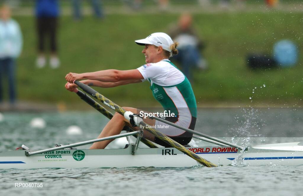 31 August 2007; Orla Duddy, Ireland, in action during the Lightweight Women's Single Sculls C Final, at the 2007 World Rowing Championships, Oberschleissheim, Munich, Germany. Picture credit: David Maher / SPORTSFILE