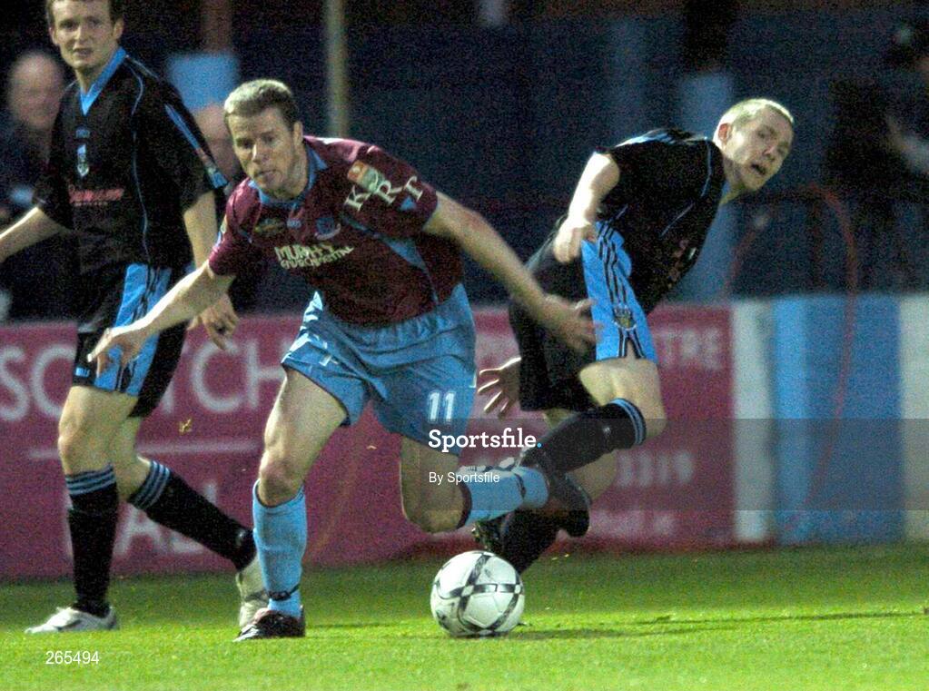 3 September 2007; James Keddy, Drogheda United, in action against Conor Kenna, UCD. eircom League of Ireland Premier Division, Drogheda United v University College Dublin, United Park, Drogheda, Co. Louth. Picture credit; Paul Mohan / SPORTSFILE
