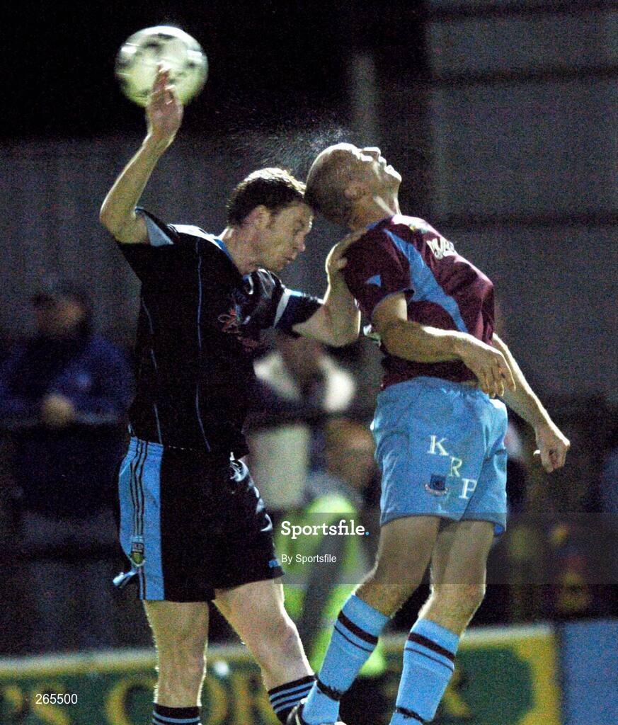 3 September 2007; Tony Grant, Drogheda United, in action against Tony McDonnell, UCD. eircom League of Ireland Premier Division, Drogheda United v University College Dublin, United Park, Drogheda, Co. Louth. Picture credit; Paul Mohan / SPORTSFILE