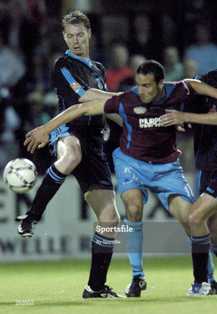 3 September 2007; Tony McDonnell, UCD, in action against Eamon Zayed, Drogheda United. eircom League of Ireland Premier Division, Drogheda United v University College Dublin, United Park, Drogheda, Co. Louth. Picture credit; Paul Mohan / SPORTSFILE