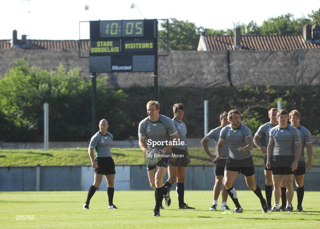 6 September 2007; Ireland's Paul O'Connell in action during squad training. 2007 Rugby World Cup, Pool D, Irish Squad Training, Stade Bordelais, Bordeaux, France. Picture credit: Brendan Moran / SPORTSFILE