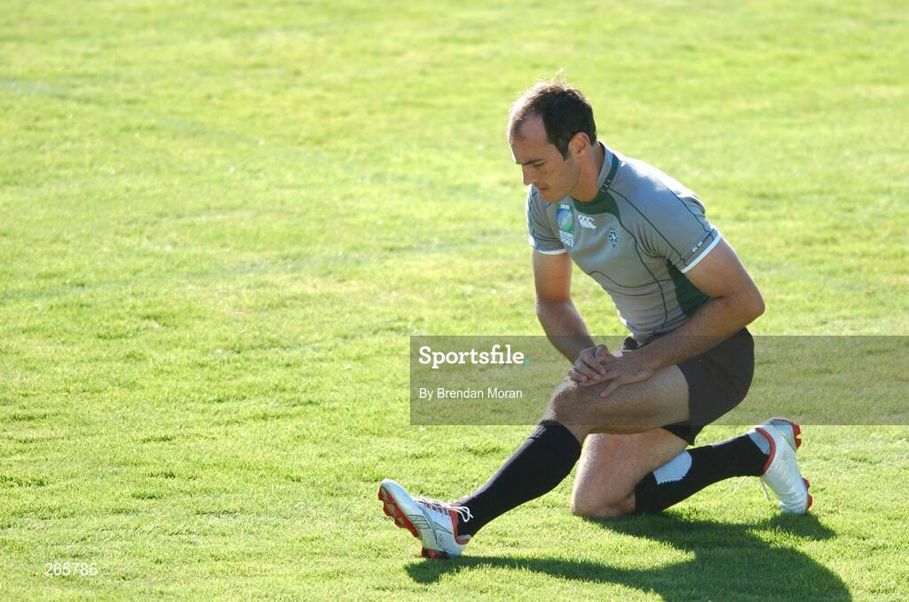 6 September 2007; Ireland's Girvan Dempsey during squad training. 2007 Rugby World Cup, Pool D, Irish Squad Training, Stade Bordelais, Bordeaux, France. Picture credit: Brendan Moran / SPORTSFILE