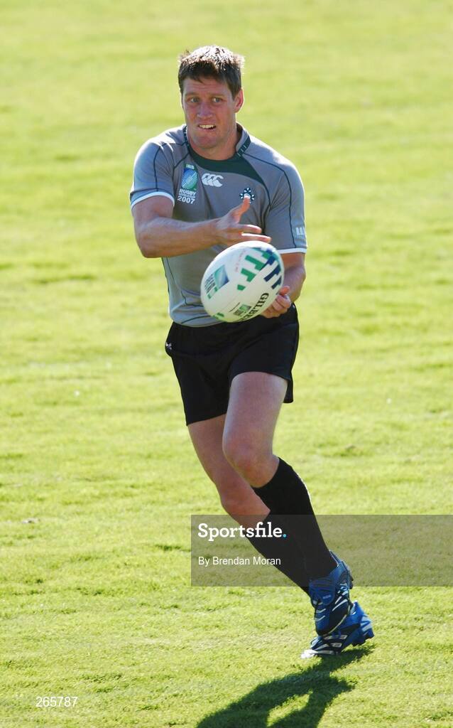 6 September 2007; Ireland's Ronan O'Gara in action during squad training. 2007 Rugby World Cup, Pool D, Irish Squad Training, Stade Bordelais, Bordeaux, France. Picture credit: Brendan Moran / SPORTSFILE *** Local Caption ***