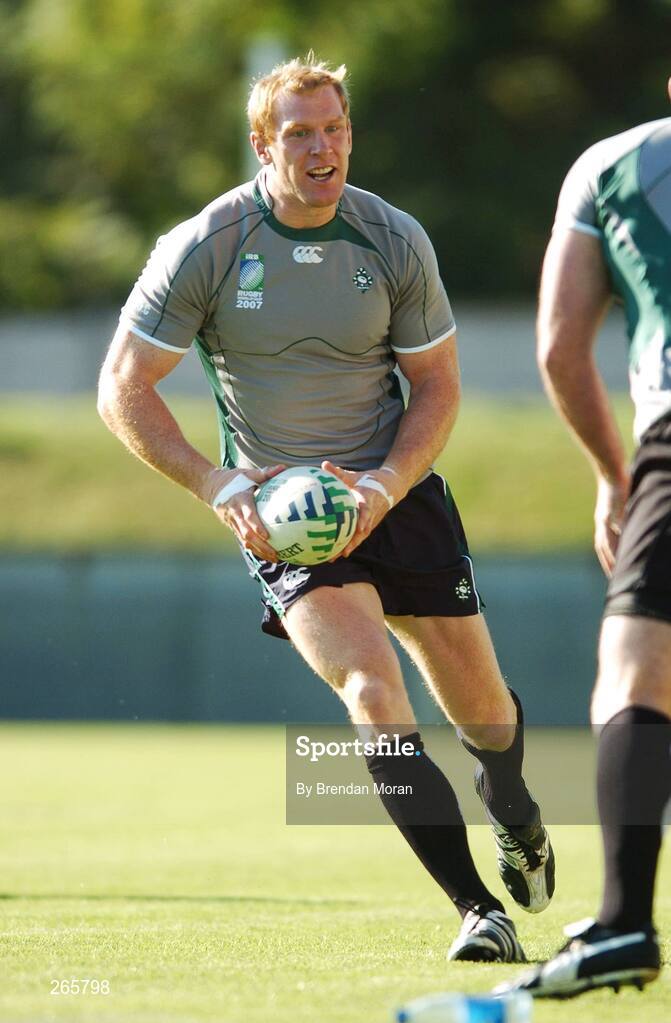6 September 2007; Ireland's Paul O'Connell in action during squad training. 2007 Rugby World Cup, Pool D, Irish Squad Training, Stade Bordelais, Bordeaux, France. Picture credit: Brendan Moran / SPORTSFILE