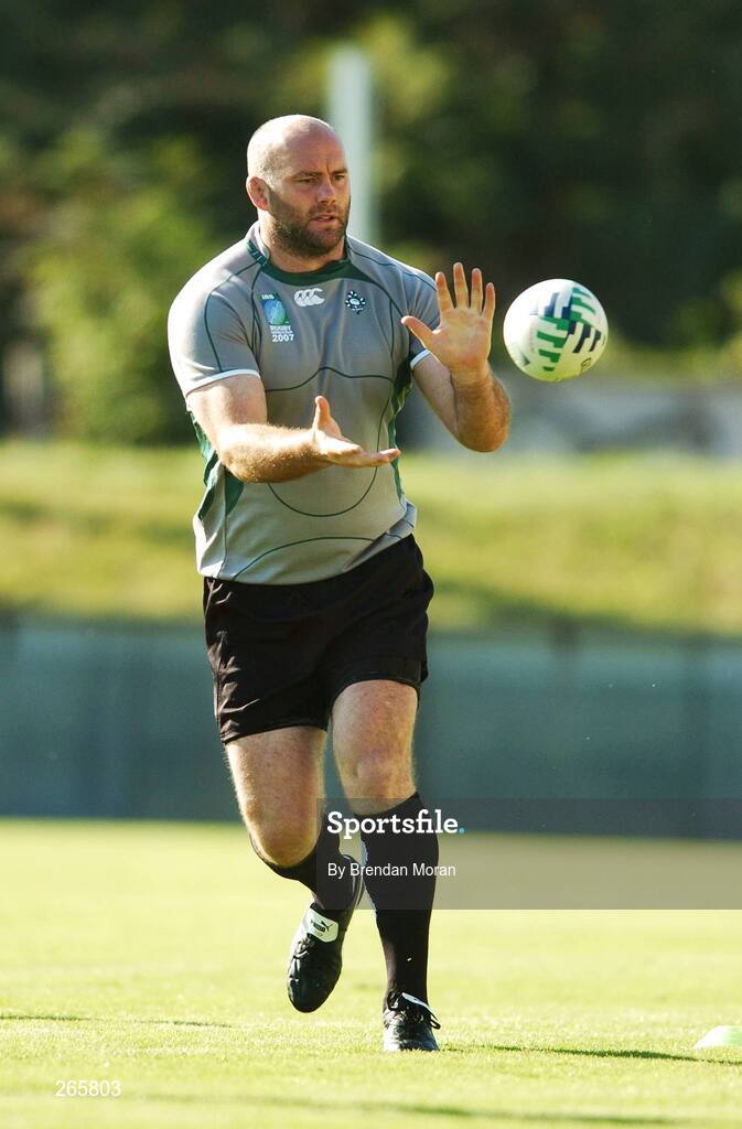 6 September 2007; Ireland's John Hayes in action during squad training. 2007 Rugby World Cup, Pool D, Irish Squad Training, Stade Bordelais, Bordeaux, France. Picture credit: Brendan Moran / SPORTSFILE *** Local Caption ***