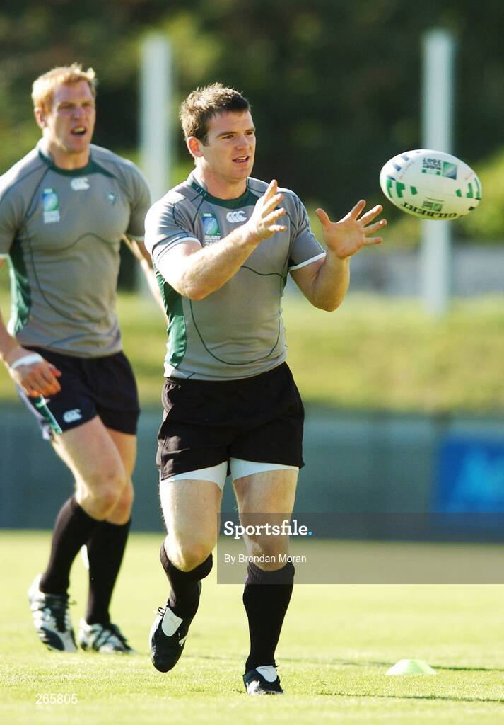 6 September 2007; Ireland's Gordon D'Arcy in action during squad training. 2007 Rugby World Cup, Pool D, Irish Squad Training, Stade Bordelais, Bordeaux, France. Picture credit: Brendan Moran / SPORTSFILE *** Local Caption ***