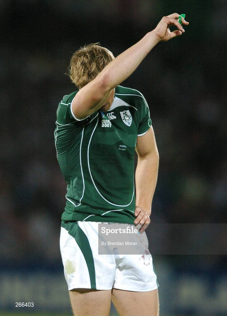 9 September 2007; Andrew Trimble, Ireland, near the end of the game. 2007 Rugby World Cup, Pool D, Ireland v Namibia, Stade Chaban Delmas, Bordeaux, France. Picture credit; Brendan Moran / SPORTSFILE