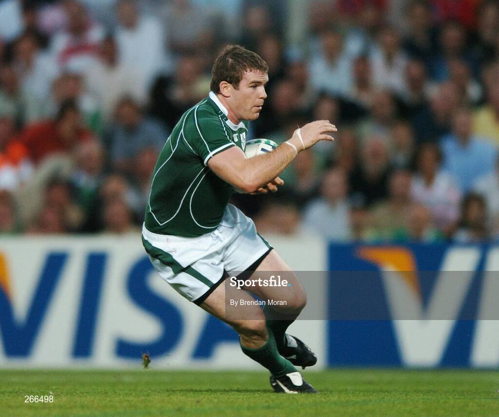 9 September 2007; Gordon D'Arcy, Ireland. 2007 Rugby World Cup, Pool D, Ireland v Namibia, Stade Chaban Delmas, Bordeaux, France. Picture credit; Brendan Moran / SPORTSFILE