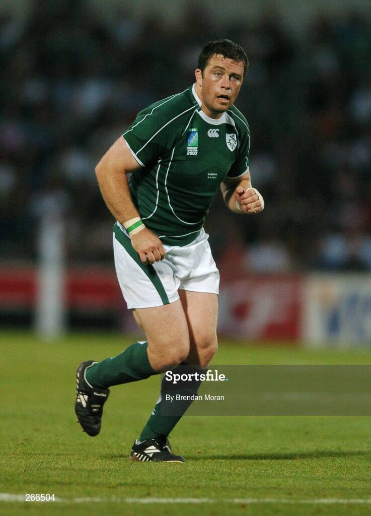 9 September 2007; Marcus Horan, Ireland. 2007 Rugby World Cup, Pool D, Ireland v Namibia, Stade Chaban Delmas, Bordeaux, France. Picture credit; Brendan Moran / SPORTSFILE