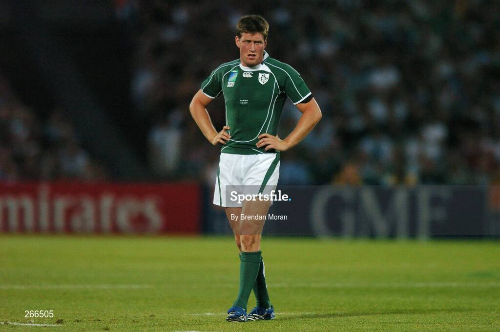 9 September 2007; Ronan O'Gara, Ireland. 2007 Rugby World Cup, Pool D, Ireland v Namibia, Stade Chaban Delmas, Bordeaux, France. Picture credit; Brendan Moran / SPORTSFILE