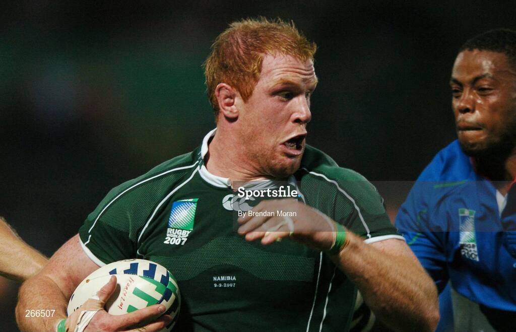 9 September 2007; Paul O'Connell, Ireland. 2007 Rugby World Cup, Pool D, Ireland v Namibia, Stade Chaban Delmas, Bordeaux, France. Picture credit; Brendan Moran / SPORTSFILE