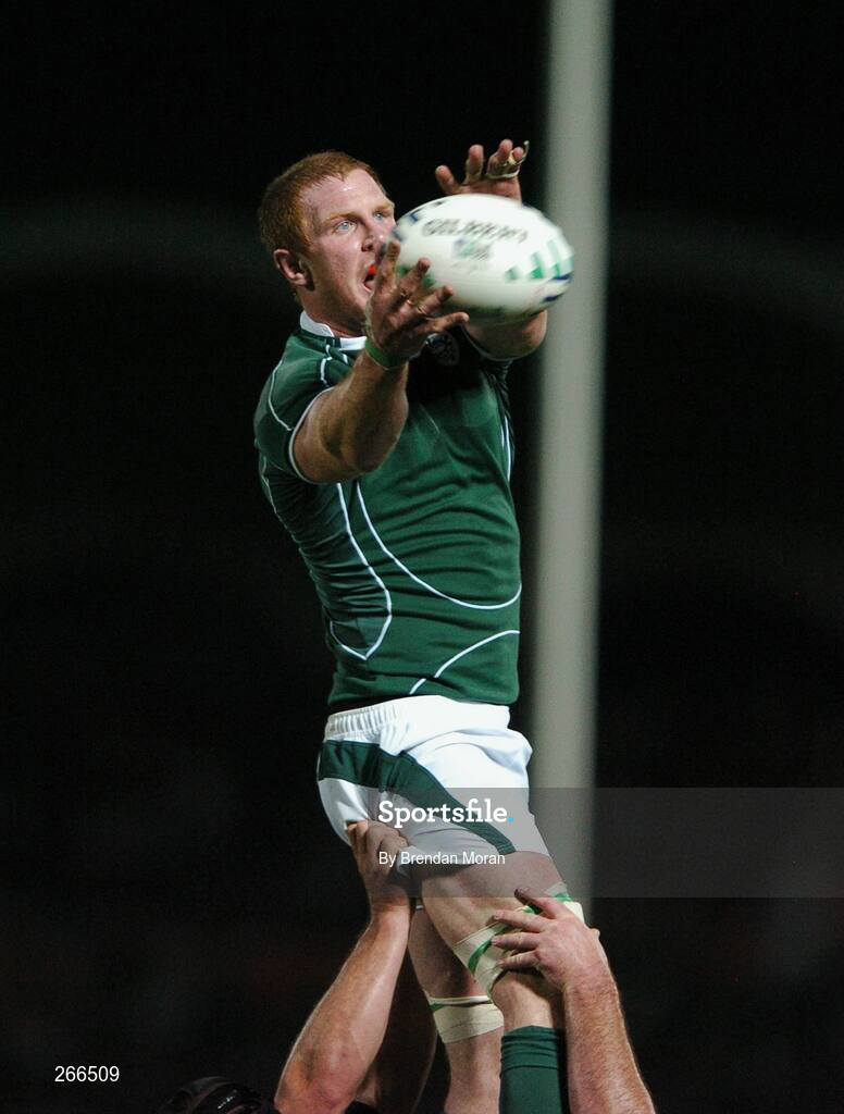 9 September 2007; Paul O'Connell, Ireland. 2007 Rugby World Cup, Pool D, Ireland v Namibia, Stade Chaban Delmas, Bordeaux, France. Picture credit; Brendan Moran / SPORTSFILE