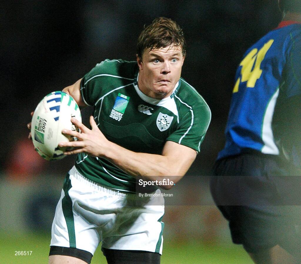 9 September 2007; Brian O'Driscoll, Ireland. 2007 Rugby World Cup, Pool D, Ireland v Namibia, Stade Chaban Delmas, Bordeaux, France. Picture credit; Brendan Moran / SPORTSFILE