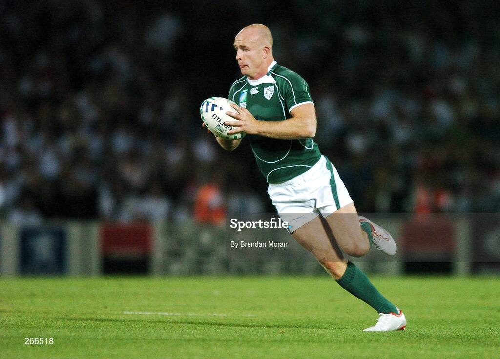 9 September 2007; Denis Hickie, Ireland. 2007 Rugby World Cup, Pool D, Ireland v Namibia, Stade Chaban Delmas, Bordeaux, France. Picture credit; Brendan Moran / SPORTSFILE