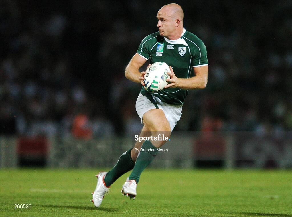 9 September 2007; Denis Hickie, Ireland. 2007 Rugby World Cup, Pool D, Ireland v Namibia, Stade Chaban Delmas, Bordeaux, France. Picture credit; Brendan Moran / SPORTSFILE
