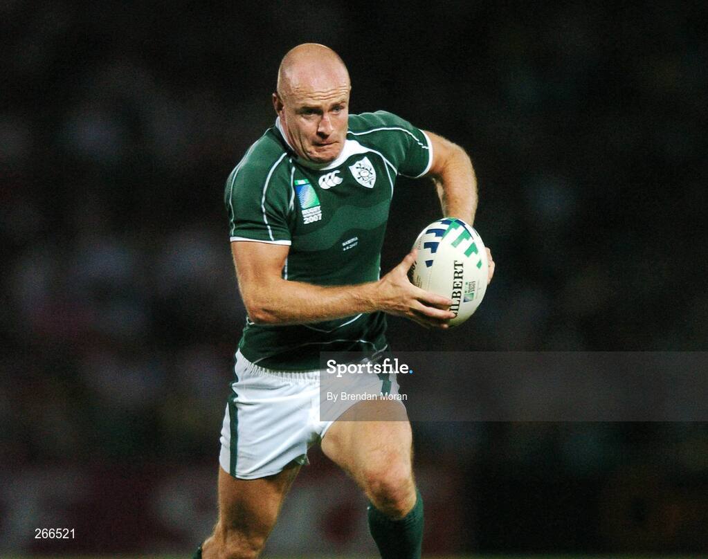 9 September 2007; Denis Hickie, Ireland. 2007 Rugby World Cup, Pool D, Ireland v Namibia, Stade Chaban Delmas, Bordeaux, France. Picture credit; Brendan Moran / SPORTSFILE