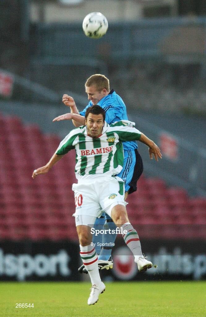 10 September 2007; Conor Kenna, UCD, in action against Leon McSweeney, Cork City. eircom League of Ireland Premier Division, Cork City v  UCD, Turners Cross, Cork. Photo by Sportsfile