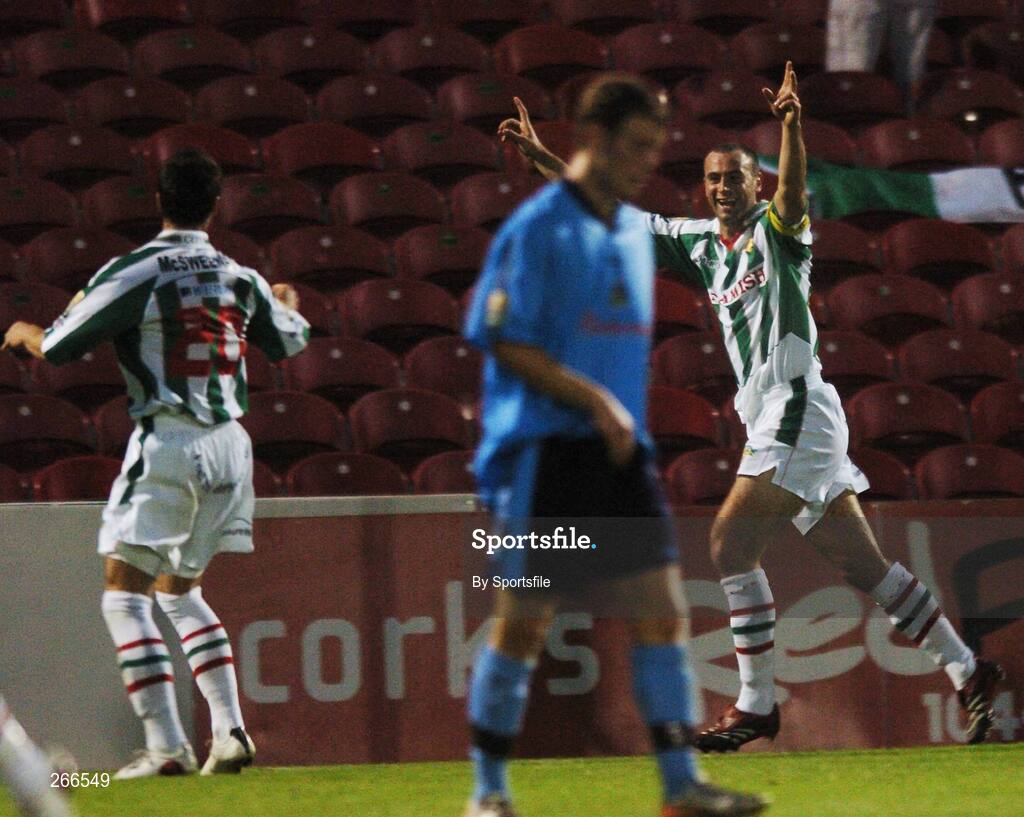10 September 2007; Cork City's Dan Murray celebrates after scoring his side's second goal. eircom League of Ireland Premier Division, Cork City v  UCD, Turners Cross, Cork. Photo by Sportsfile