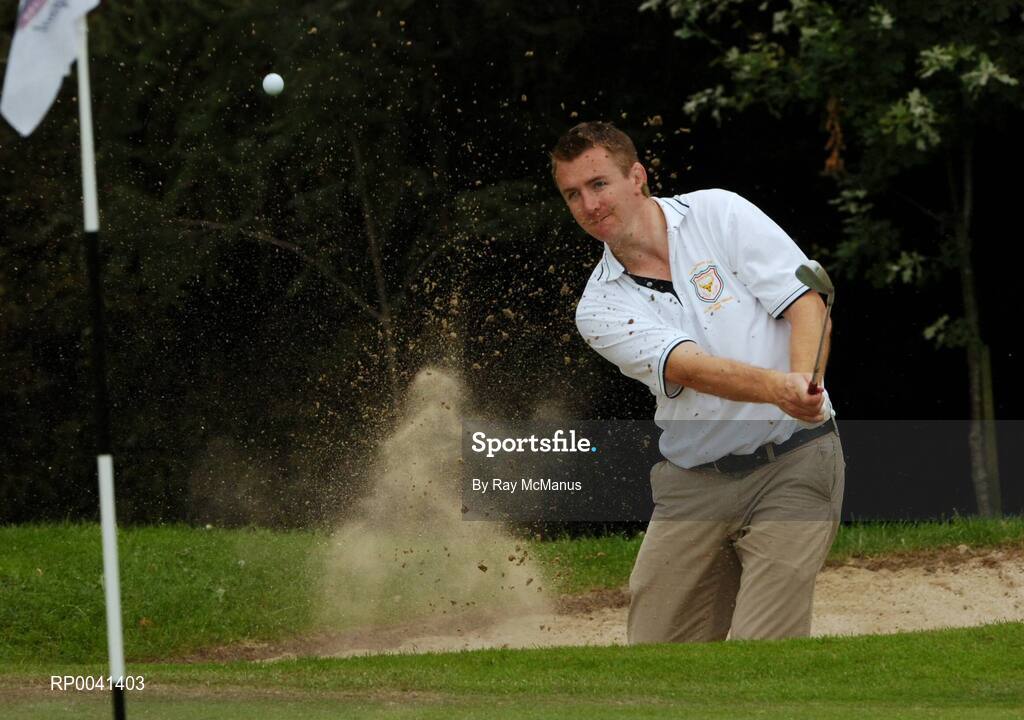 12 September 2007; Dave Lane, Muskerry G.C., Cork, plays from a bunker on the 10th during the Bulmers Junior Cup Semi-Finals. Bulmers Cups and Shields Finals 2007, Shandon Park Golf Club, Belfast, Co. Antrim. Picture credit: Ray McManus / SPORTSFILE