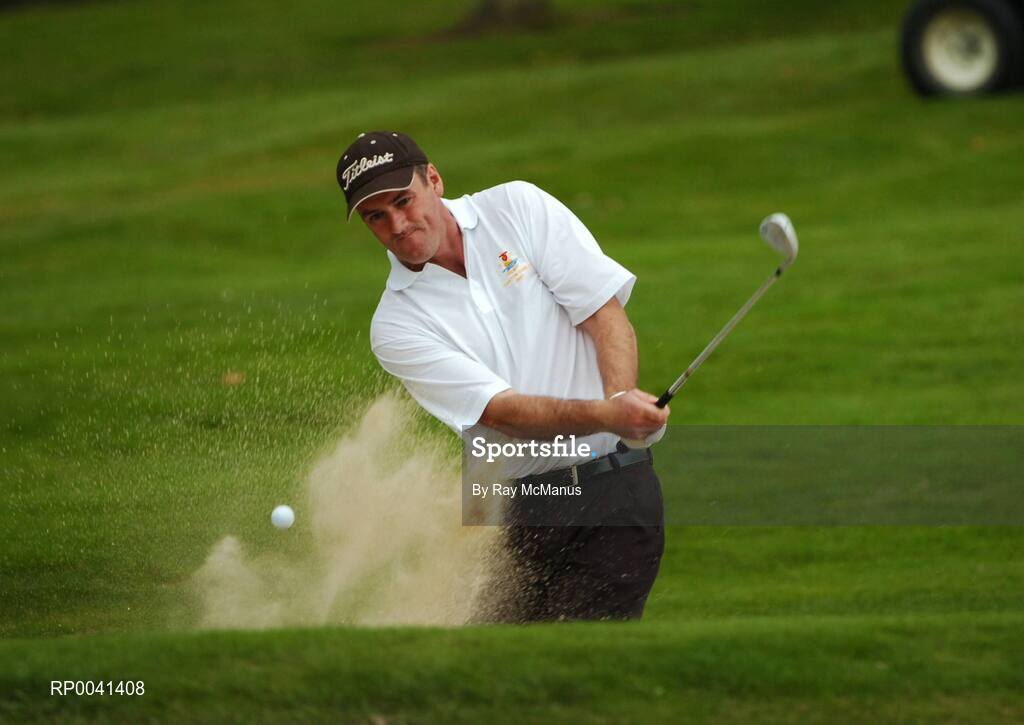 12 September 2007; Eddie McCormack, Galway G.C, Galway, plays from a bunker on the 13th during the Bulmers Barton Shield Semi-Finals. Bulmers Cups and Shields Finals 2007, Shandon Park Golf Club, Belfast, Co. Antrim. Picture credit: Ray McManus / SPORTSFILE