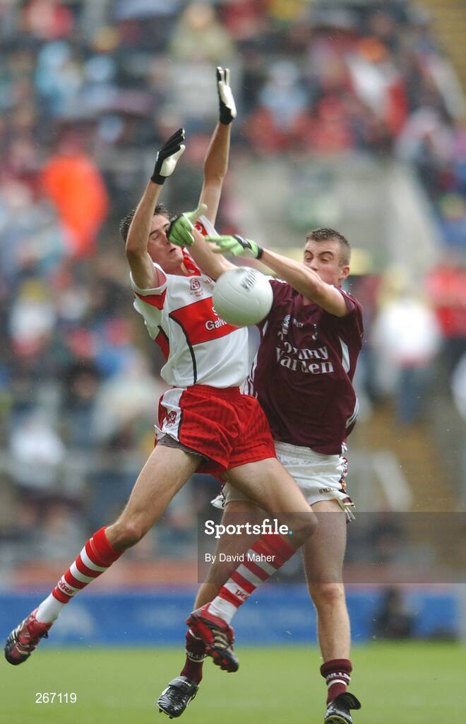 16 September 2007; Paul Conroy, Galway, in action against Christopher McKaigue, Derry. ESB All-Ireland Minior Football Championship Final, Galway v Derry, Croke Park, Dublin. Picture credit; David Maher / SPORTSFILE