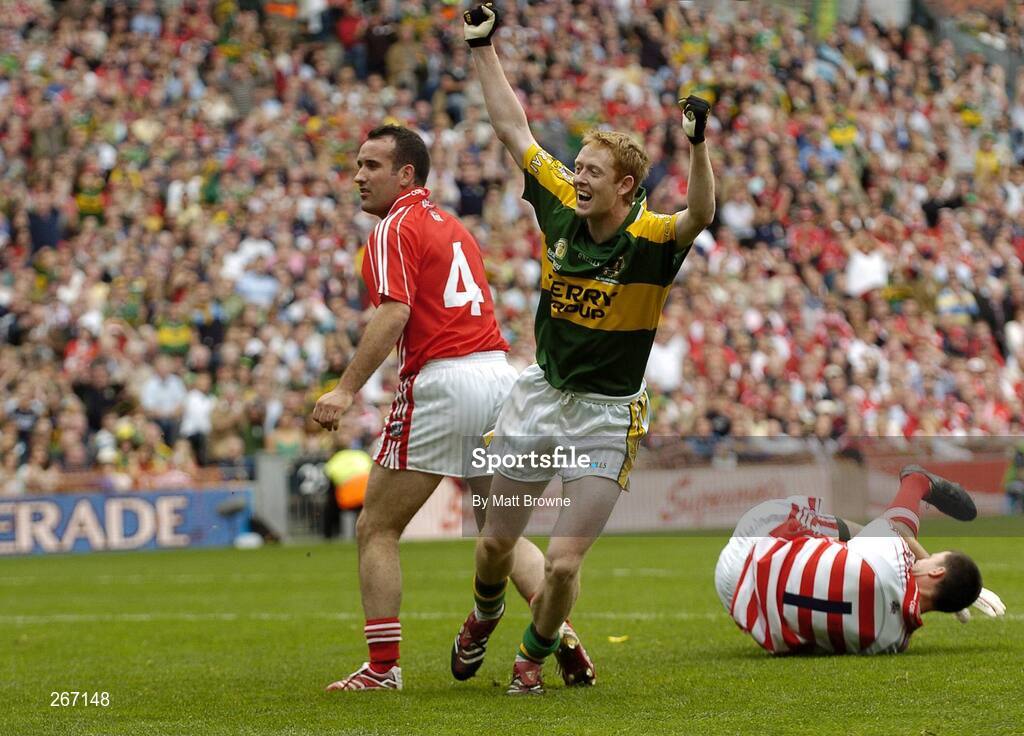 16 September 2007; Kerry's Colm Cooper celebrates his goal. Bank of Ireland All-Ireland Senior Football Championship Final, Kerry v Cork, Croke Park, Dublin. Picture credit; Matt Browne / SPORTSFILE
