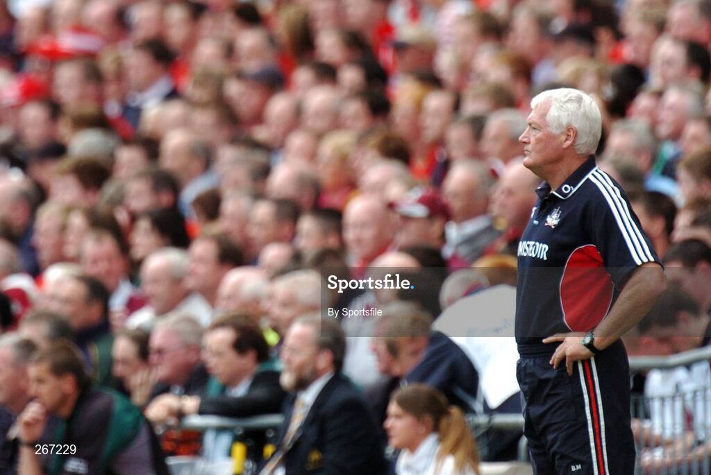 16 September 2007; Cork manager Billy Morgan during the game. Bank of Ireland All-Ireland Senior Football Championship Final, Kerry v Cork, Croke Park, Dublin. Picture credit; Paul Mohan / SPORTSFILE