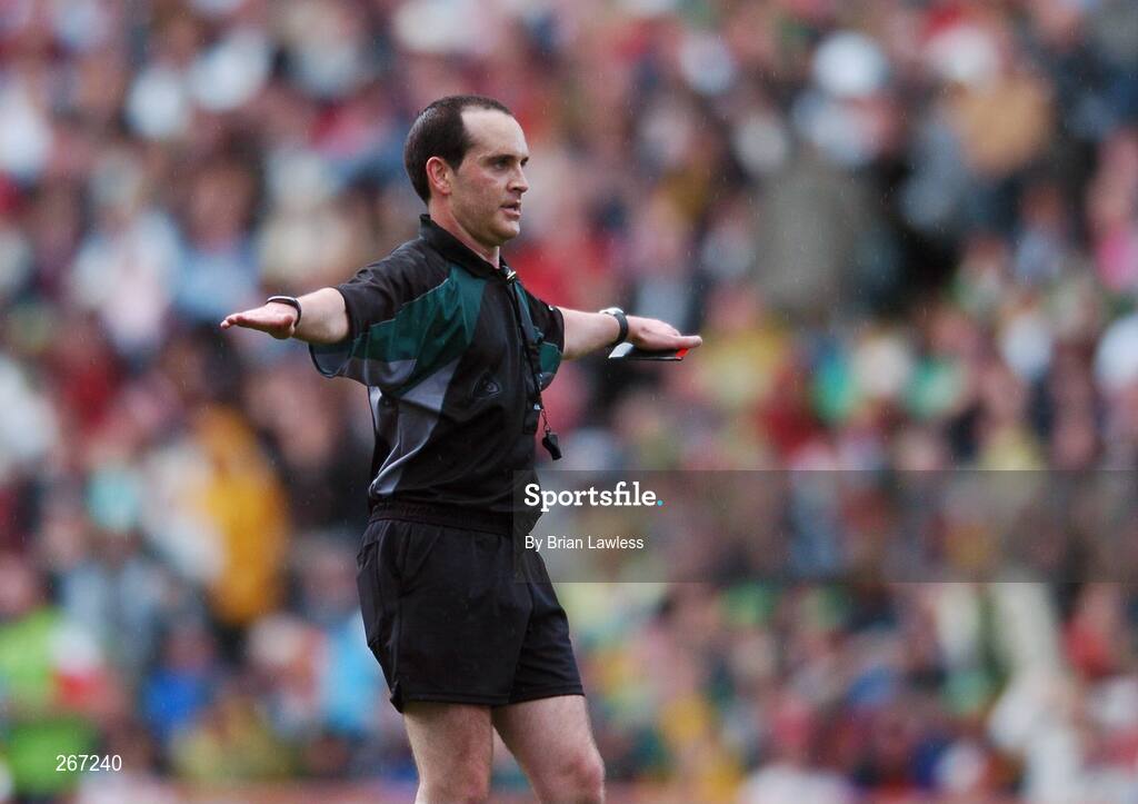 16 September 2007; Referee David Coldrick. Bank of Ireland All-Ireland Senior Football Championship Final, Kerry v Cork, Croke Park, Dublin. Picture credit; Brian Lawless / SPORTSFILE