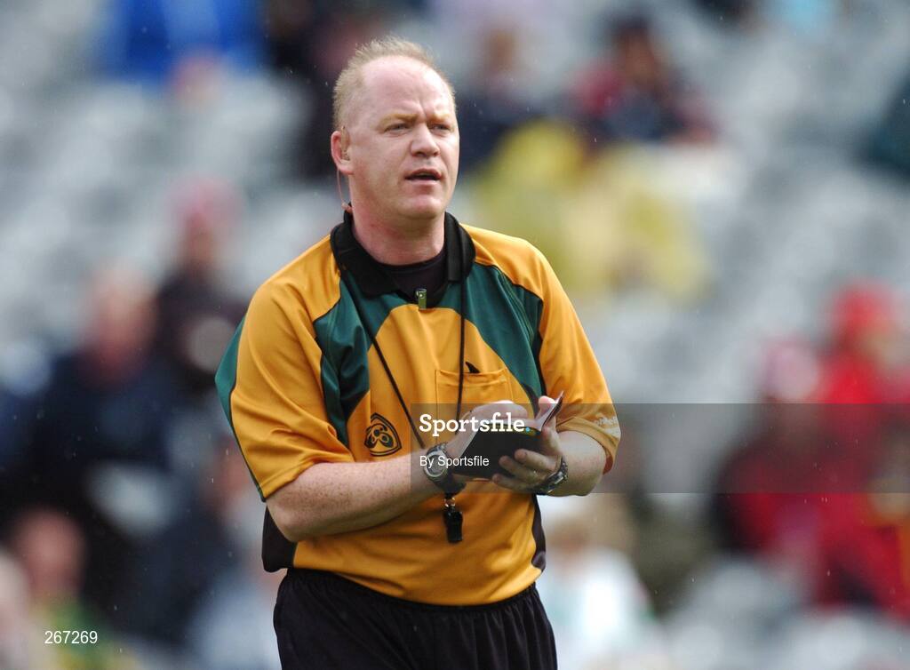 16 September 2007; Referee Derek Fahy. ESB All-Ireland Minior Football Championship Final, Galway v Derry, Croke Park, Dublin. Picture credit; Paul Mohan / SPORTSFILE