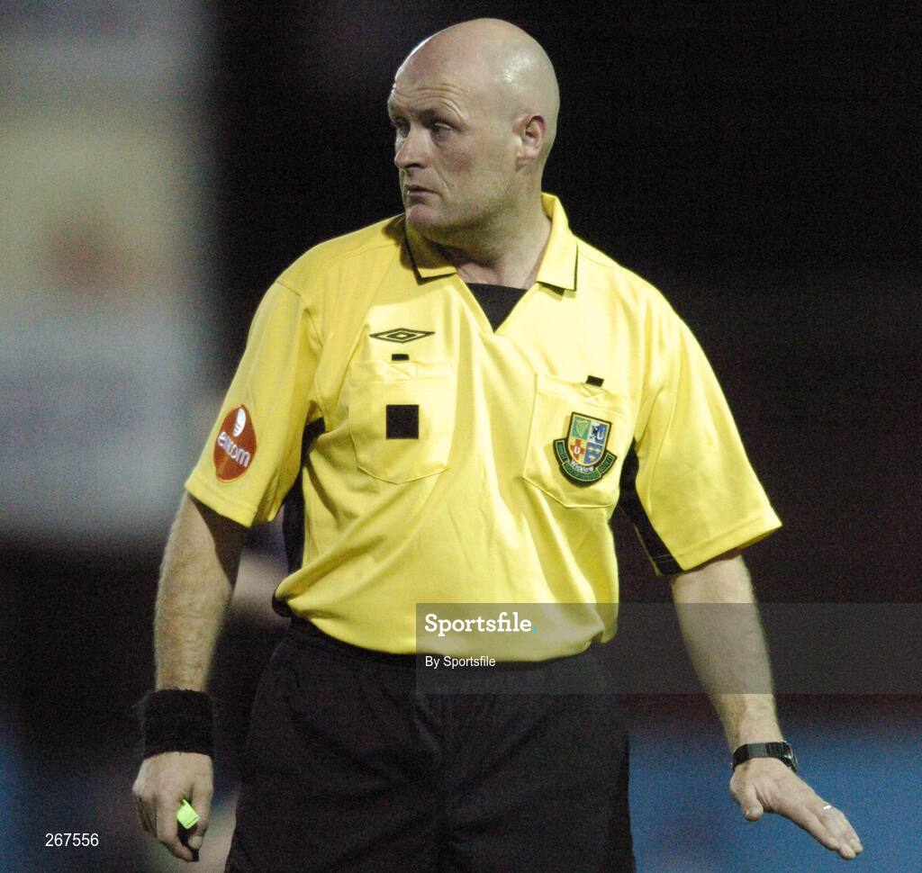 3 September 2007; Referee Richie Winter. eircom League of Ireland Premier Division, Drogheda United v University College Dublin, United Park, Drogheda, Co. Louth. Picture credit; Paul Mohan / SPORTSFILE