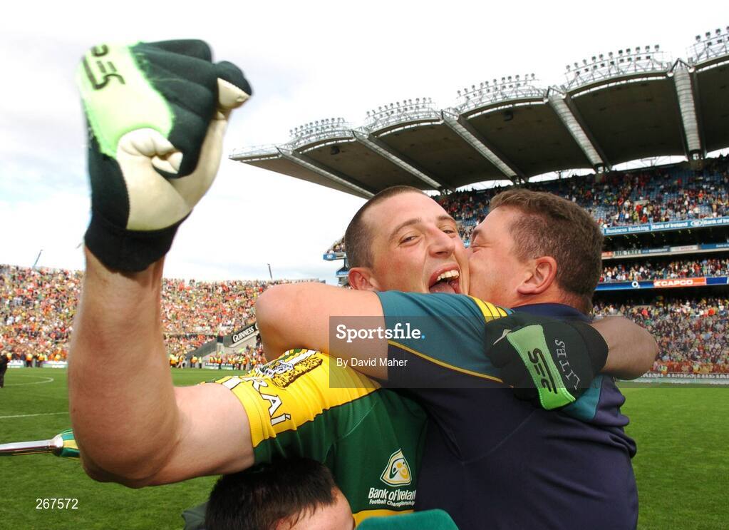 16 September 2007; Kieran Donaghy, Kerry, celebrates at the end of the game. Bank of Ireland All-Ireland Senior Football Championship Final, Kerry v Cork, Croke Park, Dublin. Picture credit; David Maher / SPORTSFILE