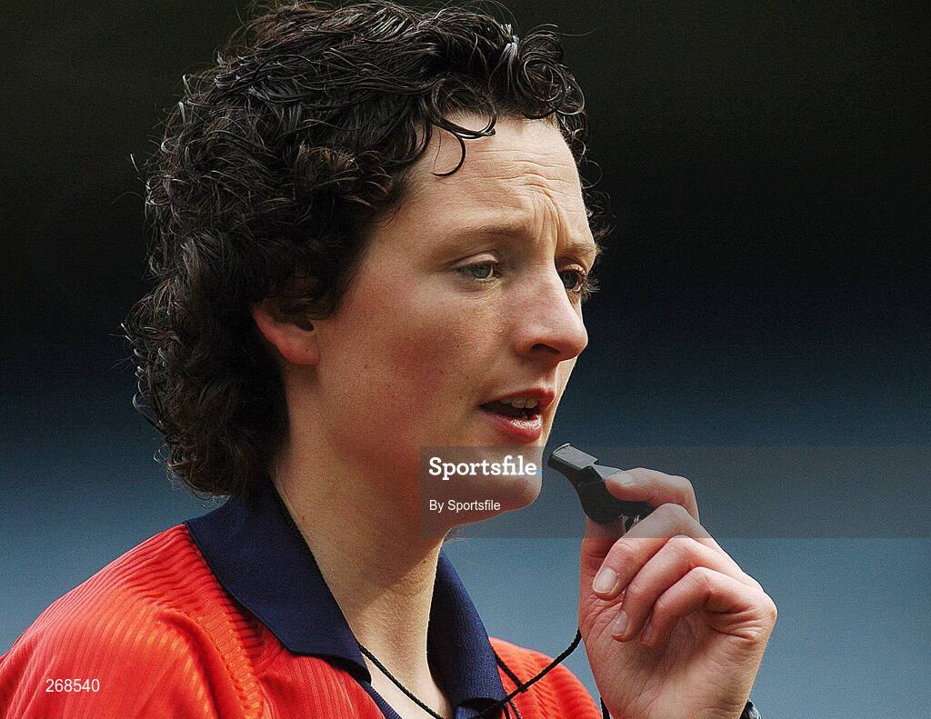 23 September 2007; Referee Maggie Farrelly. TG4 All-Ireland Ladies Junior Football Championship Final, London v Kilkenny, Croke Park, Dublin. Picture credit; Paul Mohan / SPORTSFILE