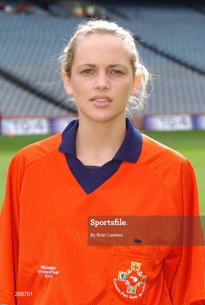 23 September 2007; Linesperson Jacinta Treanor, Monaghan. TG4 All-Ireland Ladies Junior Football Championship Final, London v Kilkenny, Croke Park, Dublin. Picture credit; Brian Lawless / SPORTSFILE