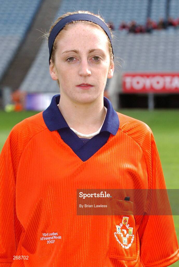 23 September 2007; Linesperson Aine Brady. TG4 All-Ireland Ladies Junior Football Championship Final, London v Kilkenny, Croke Park, Dublin. Picture credit; Brian Lawless / SPORTSFILE