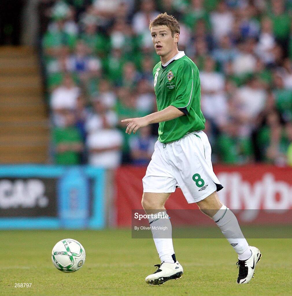 22 August 2007; Steve Davis, Northern Ireland. 2008 European Championship Qualifier, Group F, Northern Ireland v Liechtenstein, Windsor Park, Belfast, Co. Antrim. Picture credit: Oliver McVeigh / SPORTSFILE
