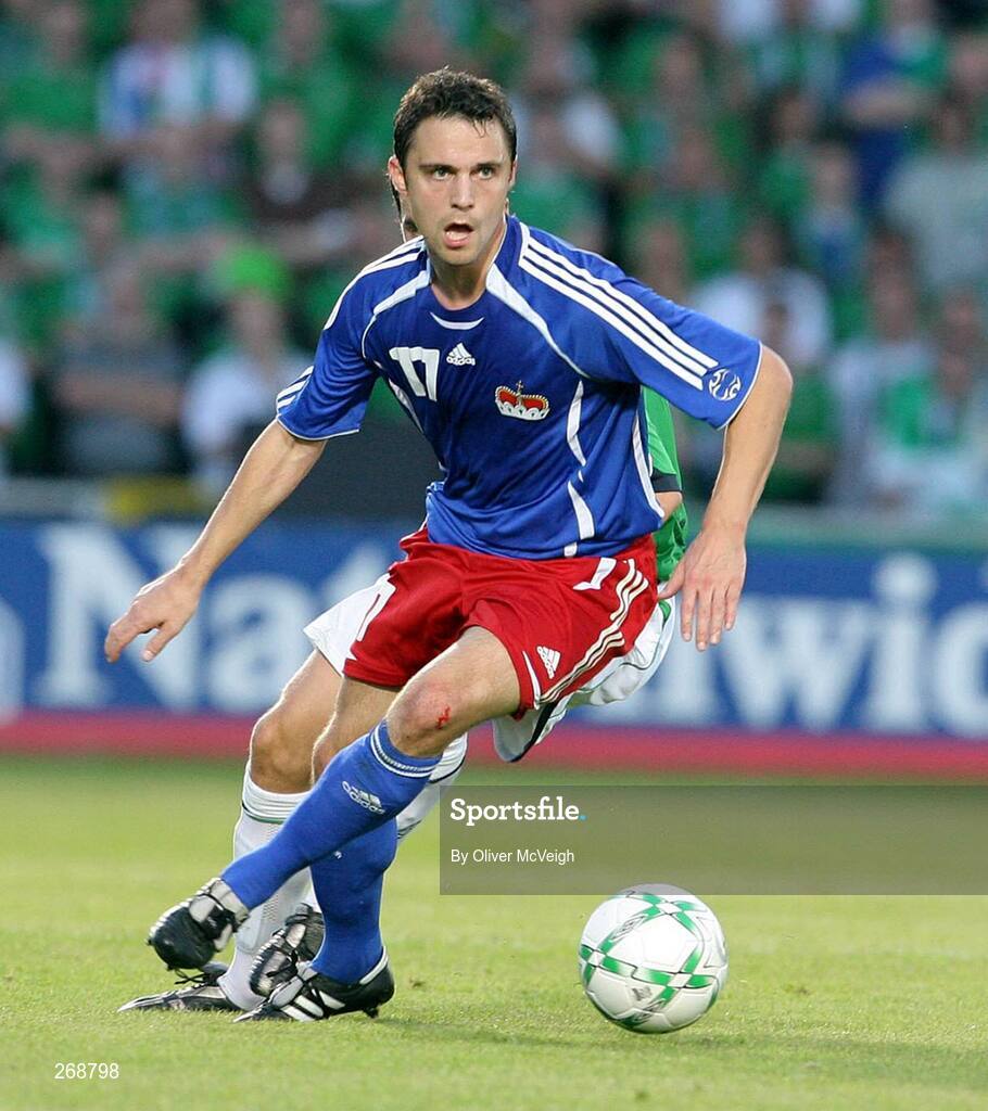22 August 2007; Daniel Frick, Liechtenstein. 2008 European Championship Qualifier, Group F, Northern Ireland v Liechtenstein, Windsor Park, Belfast, Co. Antrim. Picture credit: Oliver McVeigh / SPORTSFILE