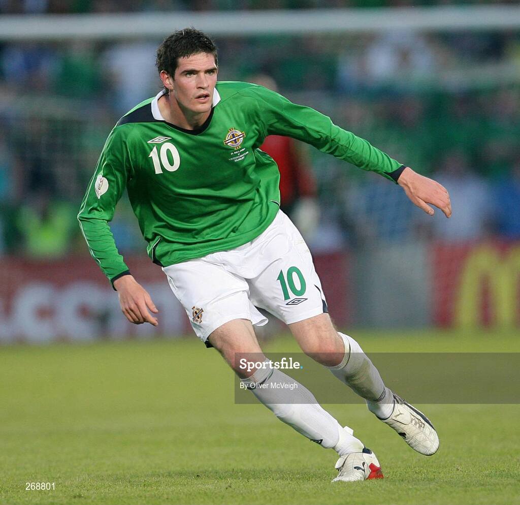 22 August 2007; Kyle Lafferty, Northern Ireland. 2008 European Championship Qualifier, Group F, Northern Ireland v Liechtenstein, Windsor Park, Belfast, Co. Antrim. Picture credit: Oliver McVeigh / SPORTSFILE
